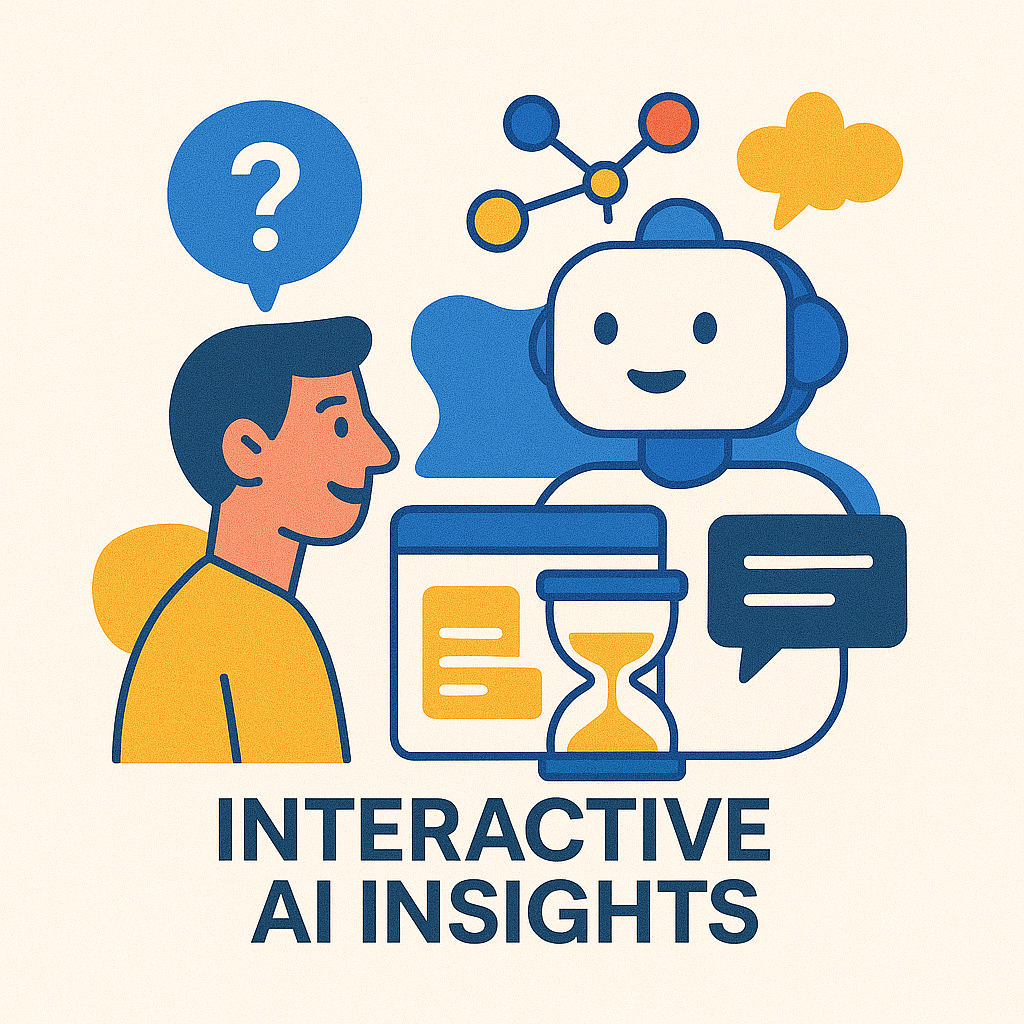 Illustration of a chat bubble representing interactivity